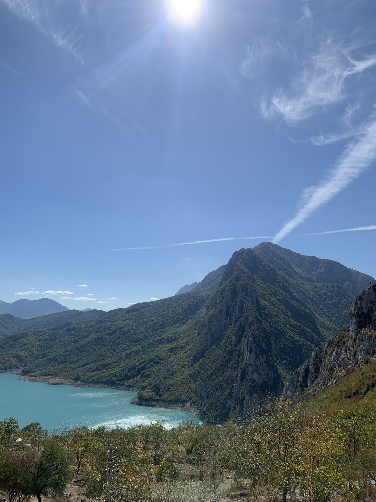 Bovilla Lake and Mount Gamti seen from the viewpoint